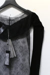 Un Morceau velvet lace split sleeve jacket (two pieces) UM231SZ33